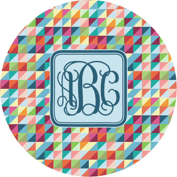 Custom Retro Triangles Multipurpose Round Labels - 1" (Personalized)