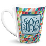 Retro Triangles 12 Oz Latte Mug (Personalized)