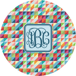 Retro Triangles Multipurpose Round Labels - 3" (Personalized)