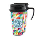 Retro Triangles Acrylic Travel Mug (Personalized)