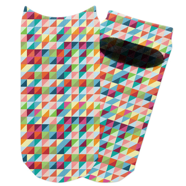 Custom Retro Triangles Adult Ankle Socks