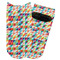 Retro Triangles Adult Ankle Socks - Single Pair - Front and Back