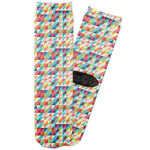 Retro Triangles Adult Crew Socks