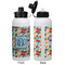 Retro Triangles Aluminum Water Bottle - White APPROVAL