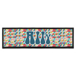 Retro Triangles Bar Mat - Large (Personalized)