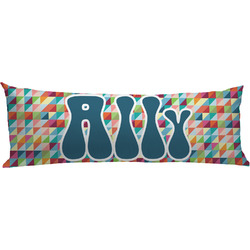 Retro Triangles Body Pillow Case (Personalized)