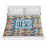 Retro Triangles Comforter - King (Personalized)