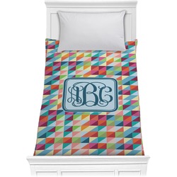 Retro Triangles Comforter - Twin XL (Personalized)