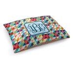 Retro Triangles Dog Bed - Medium w/ Monogram