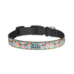 Retro Triangles Dog Collar - Small (Personalized)