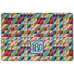 Retro Triangles Dog Food Mat w/ Monogram