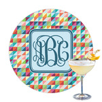 Retro Triangles Printed Drink Topper (Personalized)