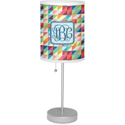 Retro Triangles 7" Drum Lamp with Shade Polyester (Personalized)