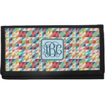 Retro Triangles Canvas Checkbook Cover (Personalized)