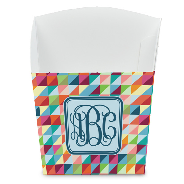 Custom Retro Triangles French Fry Favor Boxes (Personalized)