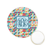 Retro Triangles Printed Cookie Topper - 1.25" (Personalized)