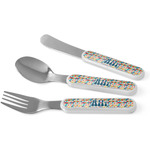 Retro Triangles Kid's Flatware (Personalized)