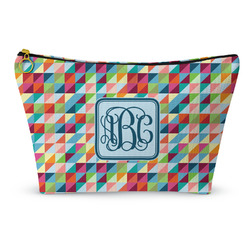 Retro Triangles Makeup Bag - Small - 8.5"x4.5" (Personalized)