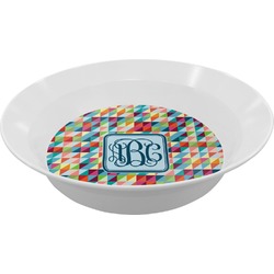 Retro Triangles Melamine Bowl - 12 oz (Personalized)