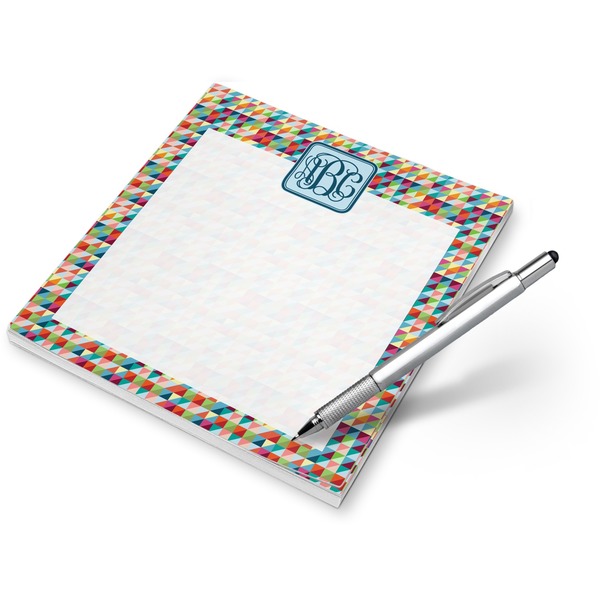 Custom Retro Triangles Notepad (Personalized)