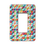 Retro Triangles Rocker Style Light Switch Cover - Single Switch