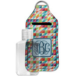 Retro Triangles Hand Sanitizer & Keychain Holder - Large (Personalized)