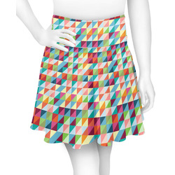 Retro Triangles Skater Skirt - Large