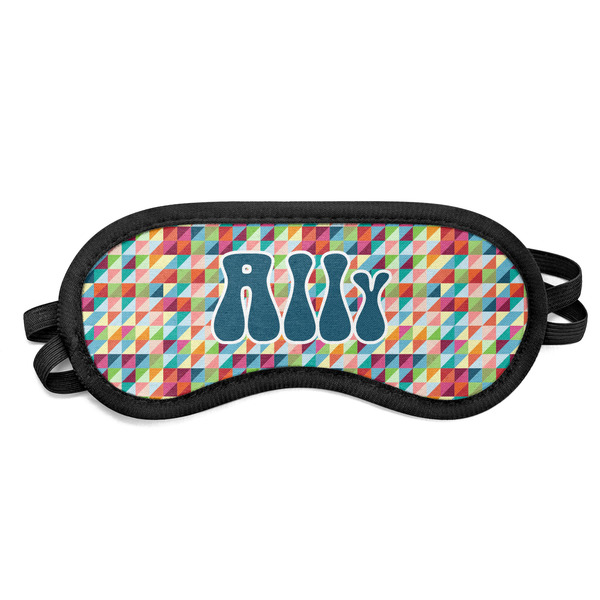 Custom Retro Triangles Sleeping Eye Mask (Personalized)