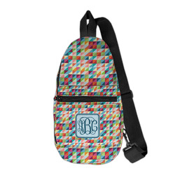 Retro Triangles Sling Bag (Personalized)