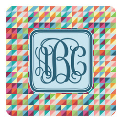 Retro Triangles Square Decal - Large (Personalized)