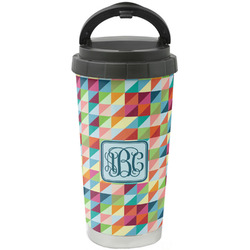 Retro Triangles Stainless Steel Coffee Tumbler (Personalized)