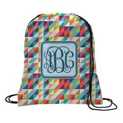 Retro Triangles Drawstring Backpack - Small (Personalized)