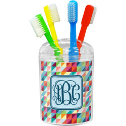 Retro Triangles Toothbrush Holder (Personalized)
