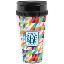 Retro Triangles Acrylic Travel Mug without Handle (Personalized)