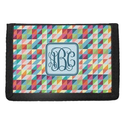 Retro Triangles Trifold Wallet (Personalized)