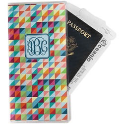 Retro Triangles Travel Document Holder