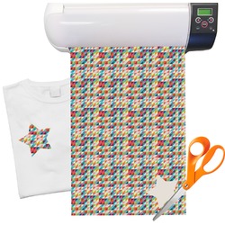 Retro Triangles Heat Transfer Vinyl Sheet (12"x18")