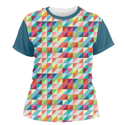 Retro Triangles Women's Crew T-Shirt - Small