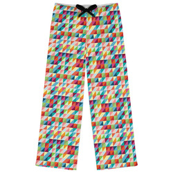 Retro Triangles Womens Pajama Pants - M