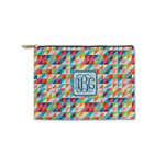 Retro Triangles Zipper Pouch - Small - 8.5"x6" (Personalized)