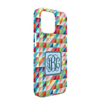 Retro Triangles iPhone Case - Plastic - iPhone 13 Pro (Personalized)