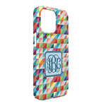 Retro Triangles iPhone Case - Plastic - iPhone 13 Pro Max (Personalized)