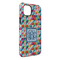 Retro Triangles iPhone 14 Plus Tough Case - Angle