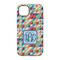 Retro Triangles iPhone 14 Pro Tough Case - Back