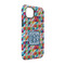 Retro Triangles iPhone 14 Tough Case - Angle