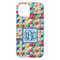 Retro Triangles iPhone 15 Plus Case - Back