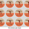 Retro Baseball 1" Multipurpose Round Labels - Sheet