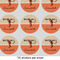 Retro Baseball 2" Multipurpose Round Labels - Sheet