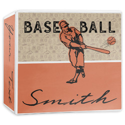 Retro Baseball 3-Ring Binder - 3 inch (Personalized)