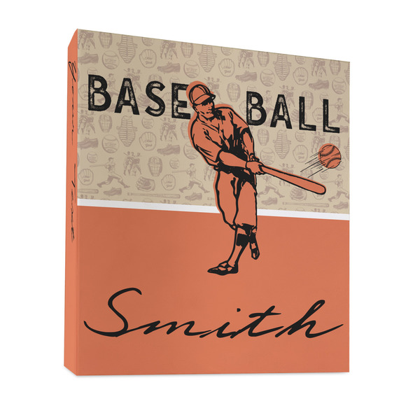 Custom Retro Baseball 3 Ring Binder - Full Wrap - 1" (Personalized)